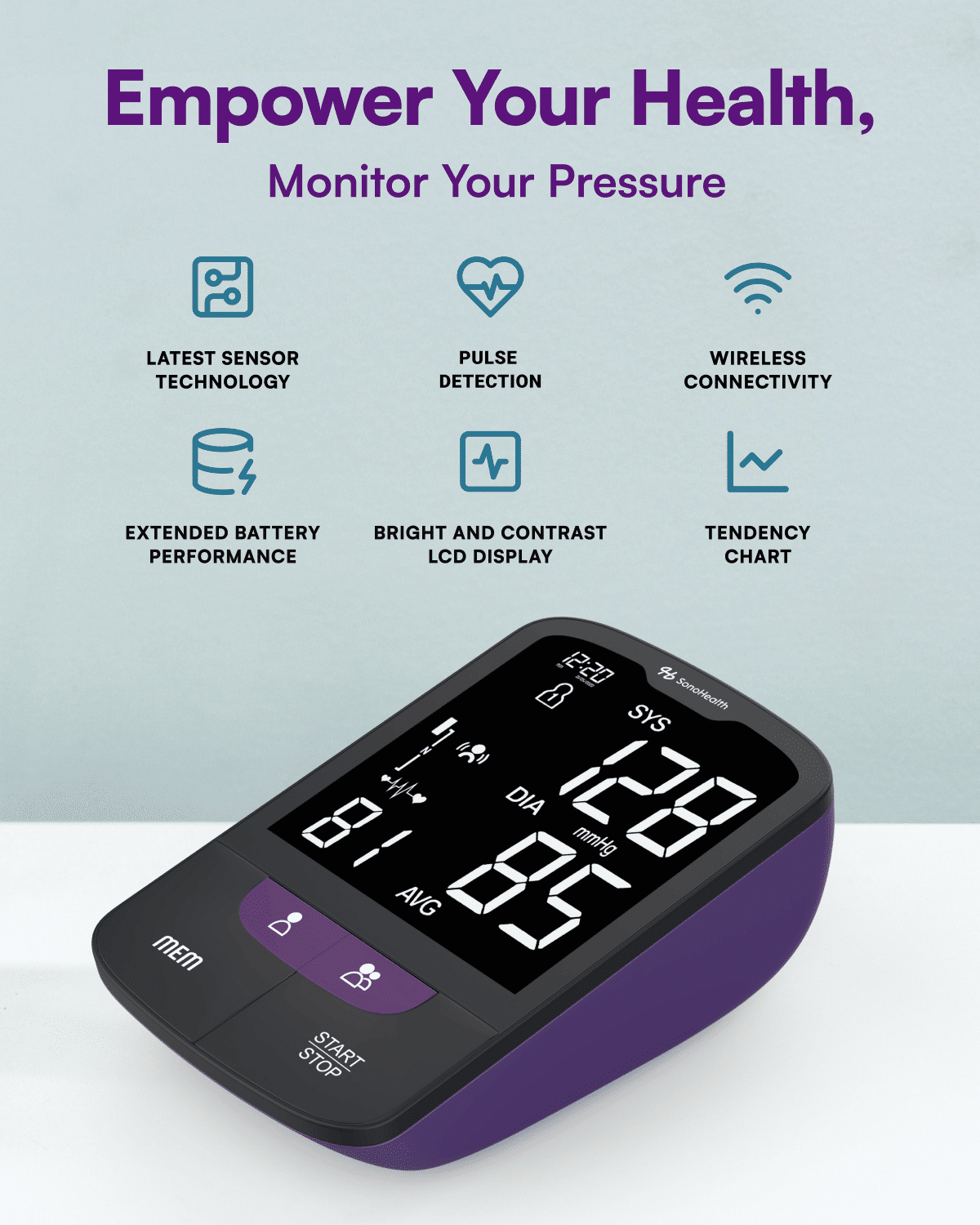 BPMAX – FDA Cleared - Smart Blood Pressure Monitor with Talking Voice Function for Elderly and Legally Blind image 5