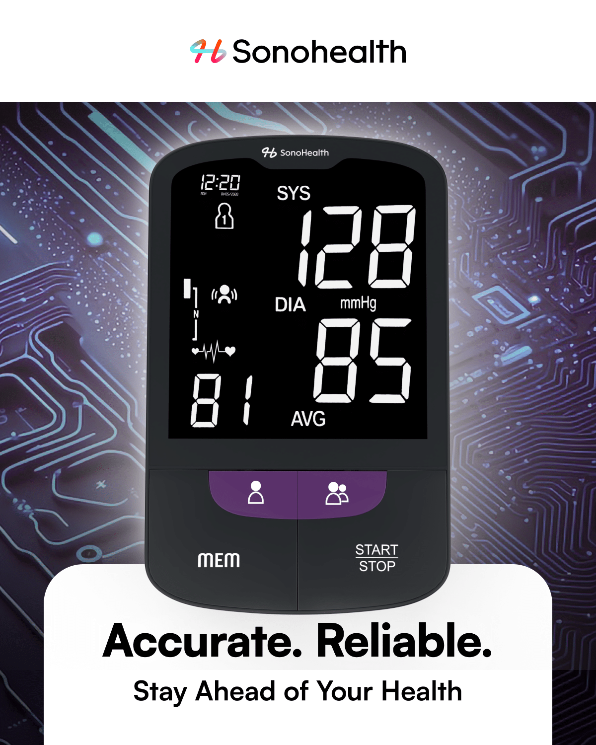 BPMAX – FDA Cleared - Smart Blood Pressure Monitor with Talking Voice Function for Elderly and Legally Blind image 1