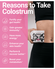 Cowabunga Bovine Colostrum Powder - Superfood with Gut Health Benefits - Immunity Support, Hair Growth and More! image 1