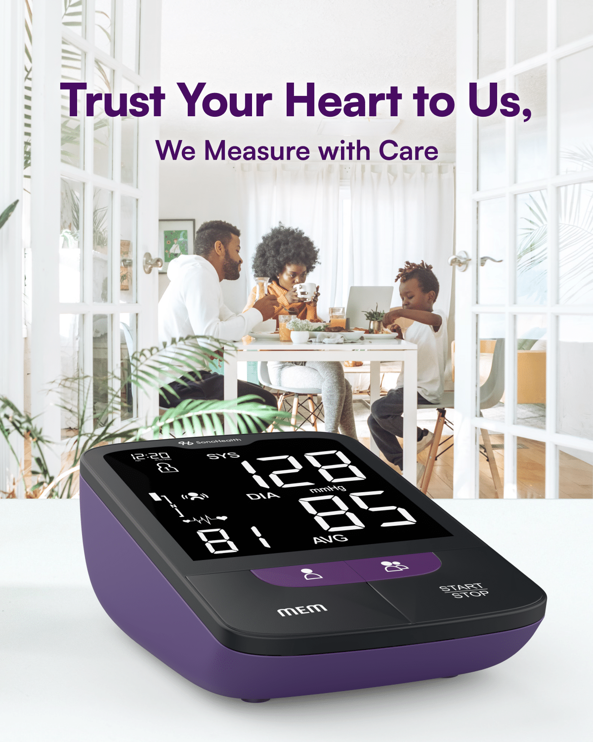 BPMAX – FDA Cleared - Smart Blood Pressure Monitor with Talking Voice Function for Elderly and Legally Blind image 3