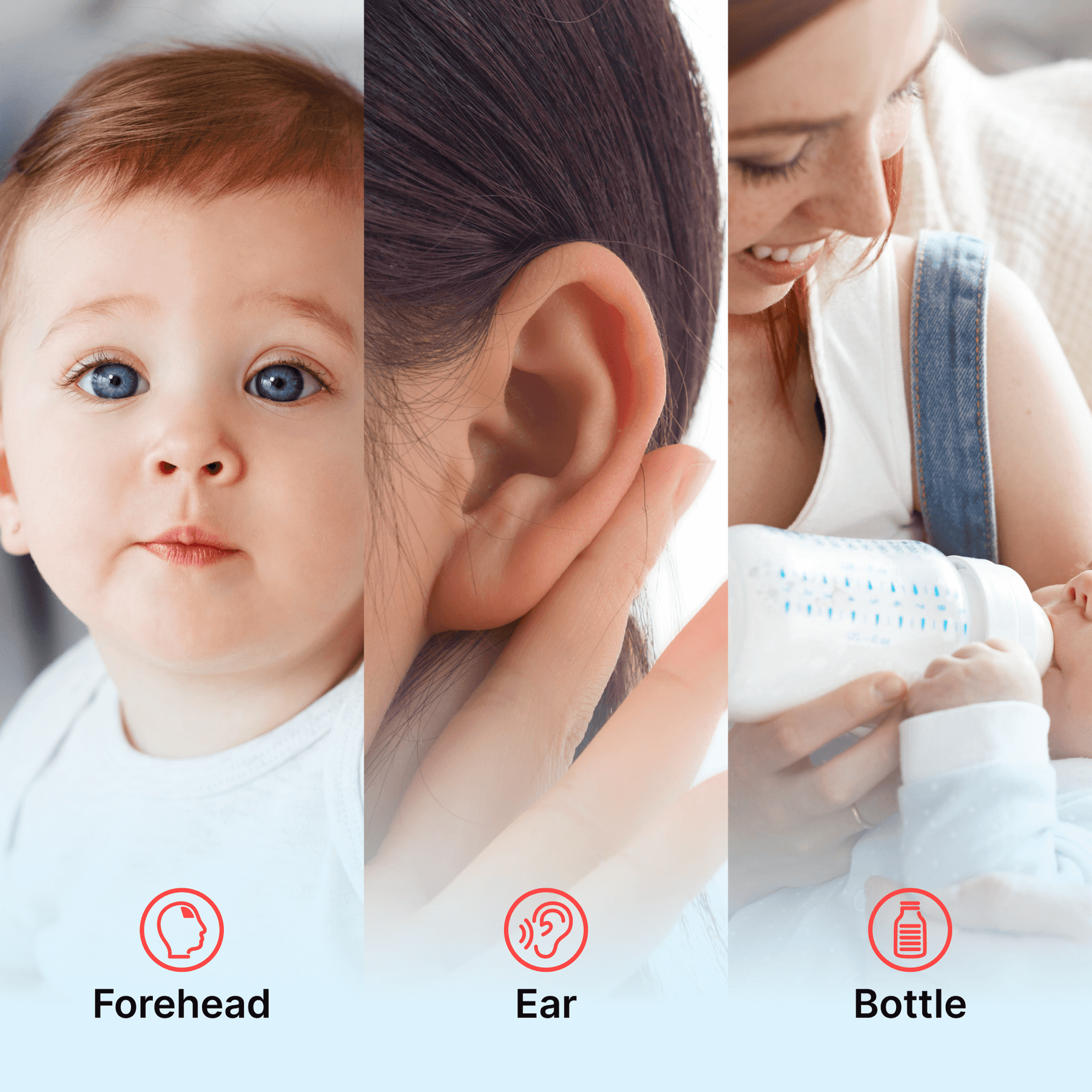 3-in-1 Forehead and Ear Infrared Baby Thermometer — ThermoPRO (for Infants & Adults) image 3